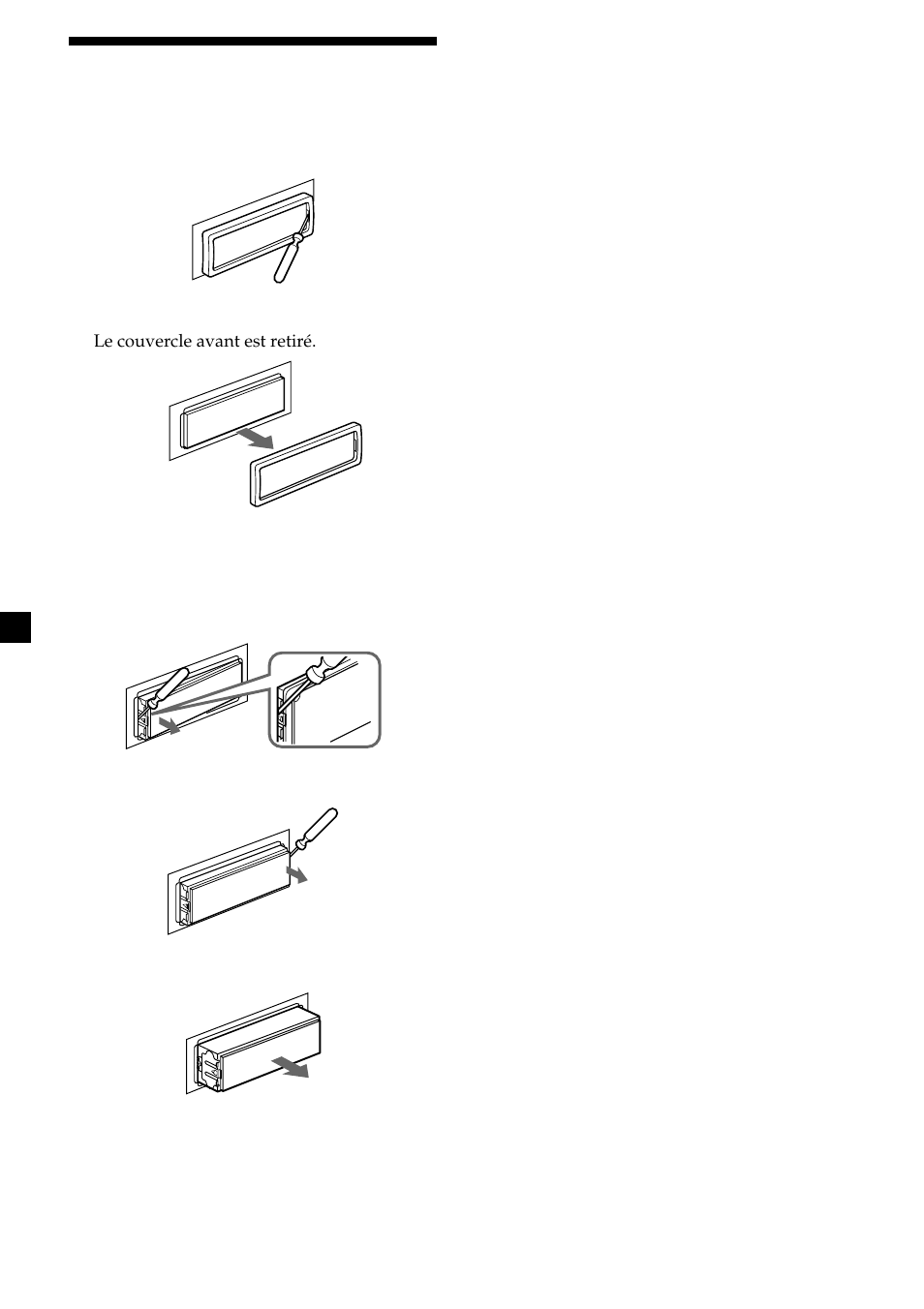 34 démontage de l’appareil | Sony MDX-C8500X User Manual | Page 72 / 116