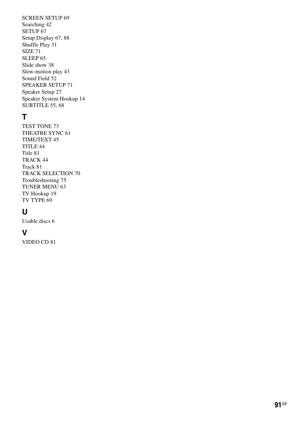 Sony SRSDZ10 User Manual | Page 91 / 92