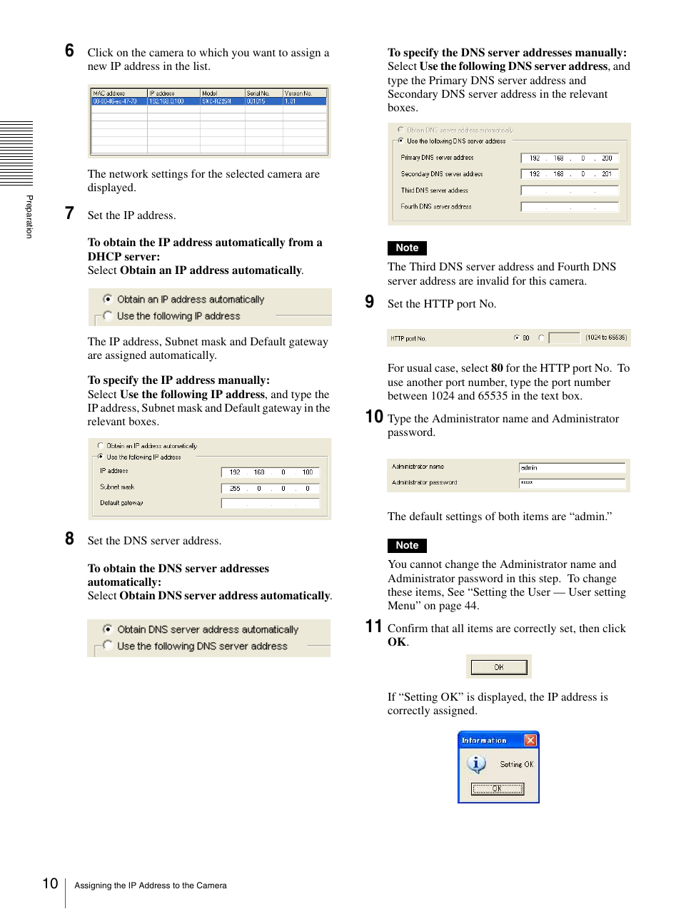 Sony SNC-RZ25P User Manual | Page 10 / 87