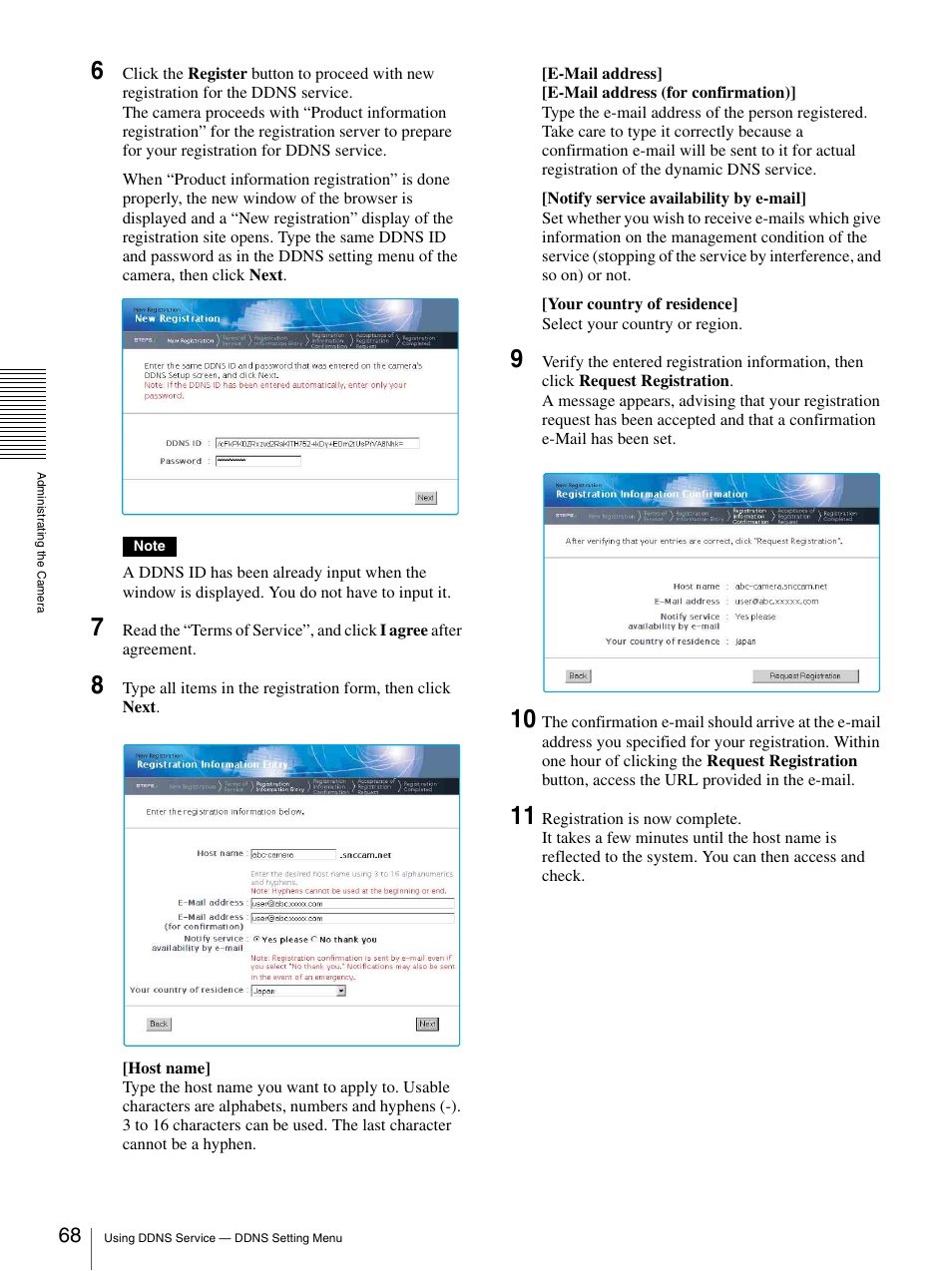 Sony SNC-RZ25P User Manual | Page 68 / 87