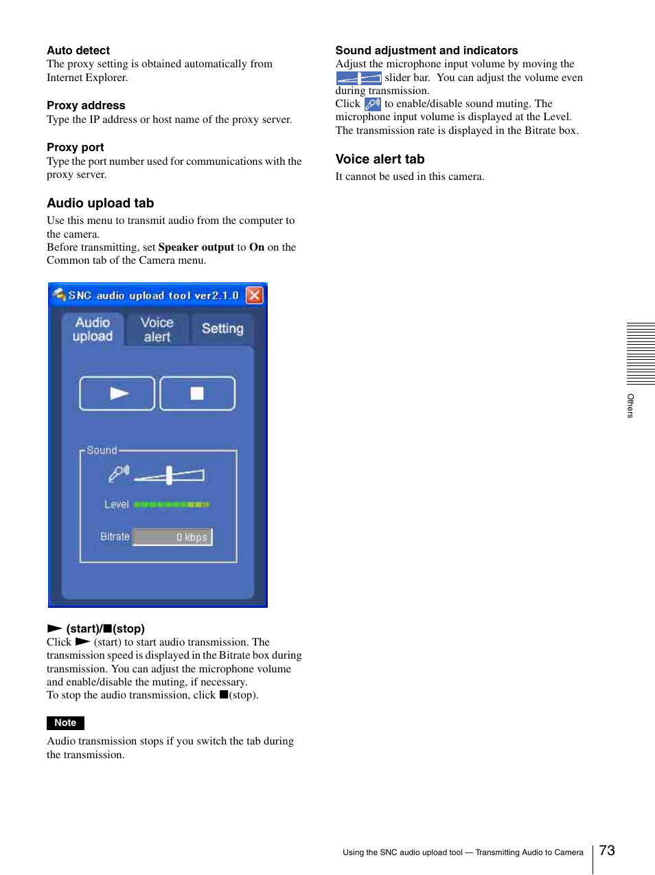 Sony SNC-RZ25P User Manual | Page 73 / 87