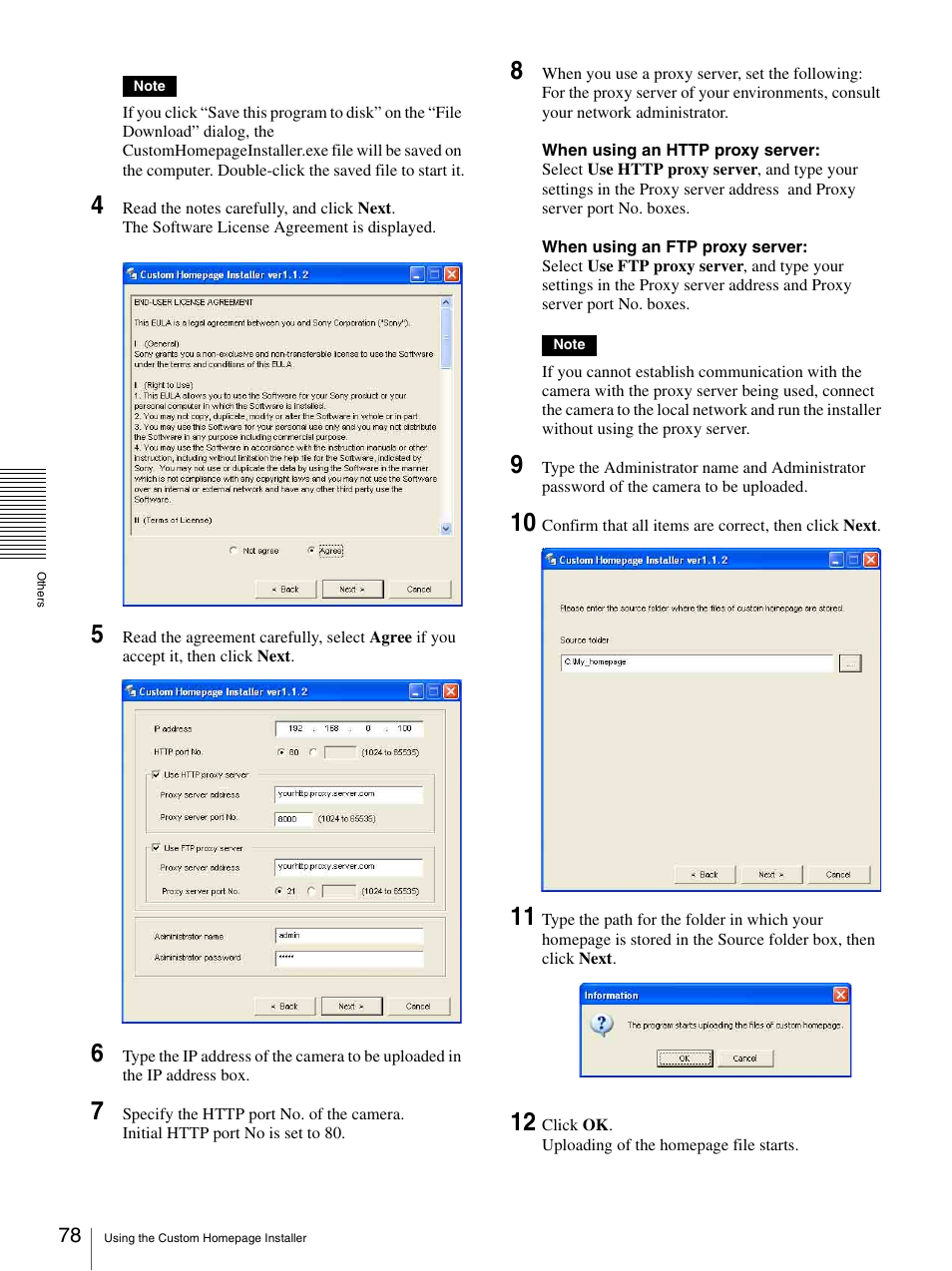 Sony SNC-RZ25P User Manual | Page 78 / 87