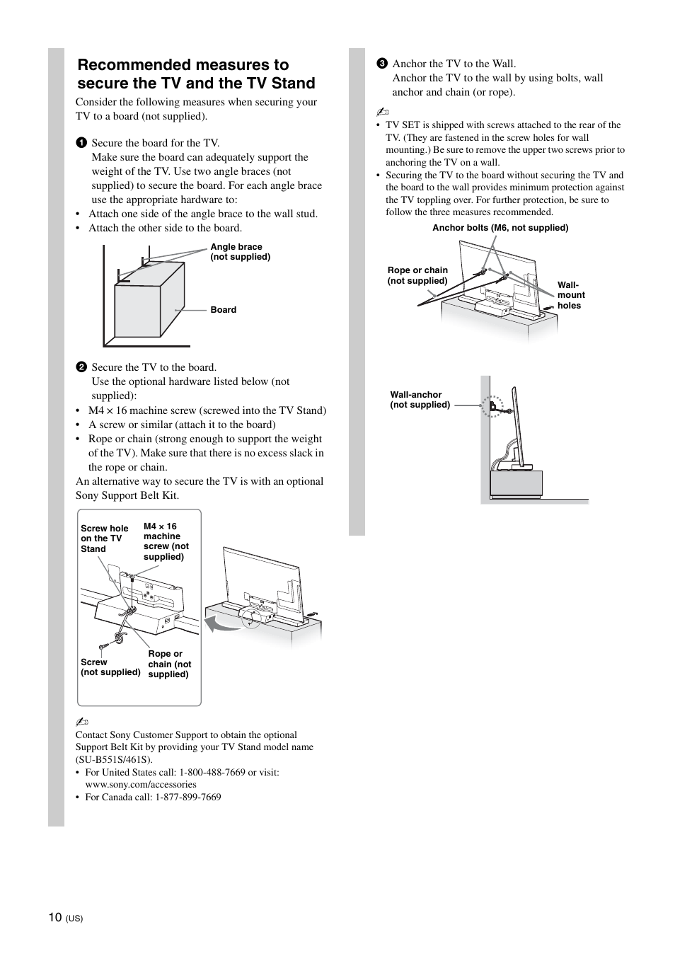 Sony SU-B551S User Manual | Page 10 / 60