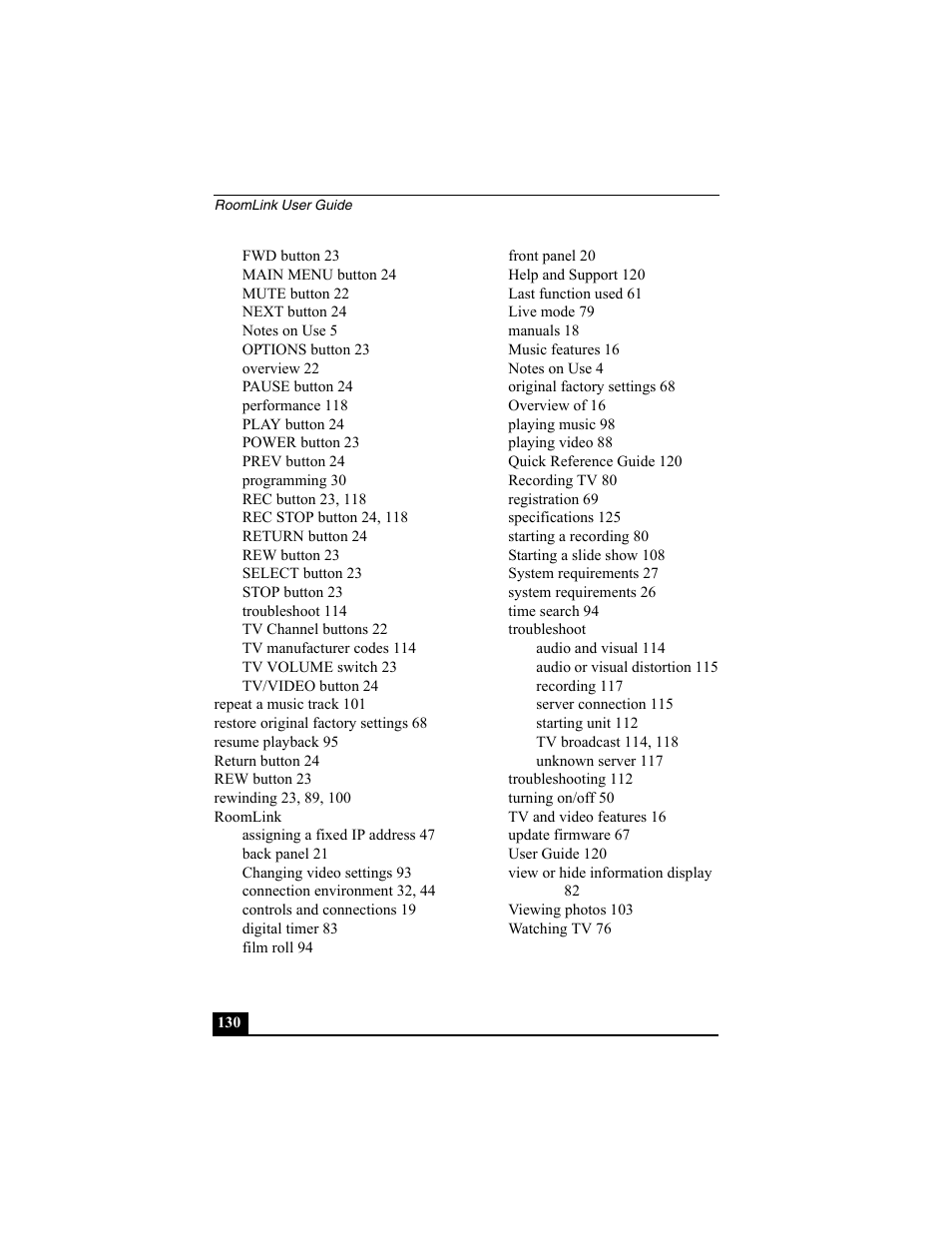 Sony PCNA-MR10 User Manual | Page 130 / 132