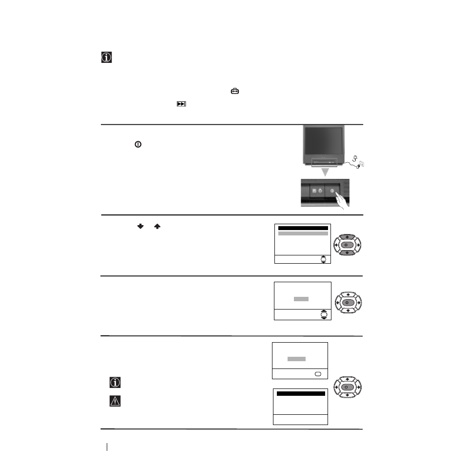 Switching on the tv and automatically tuning | Sony KV-21FT1U User Manual | Page 6 / 18