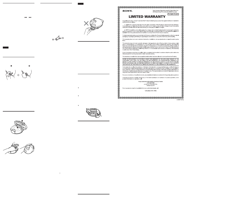 Sony D-SJ303 User Manual | Page 2 / 2