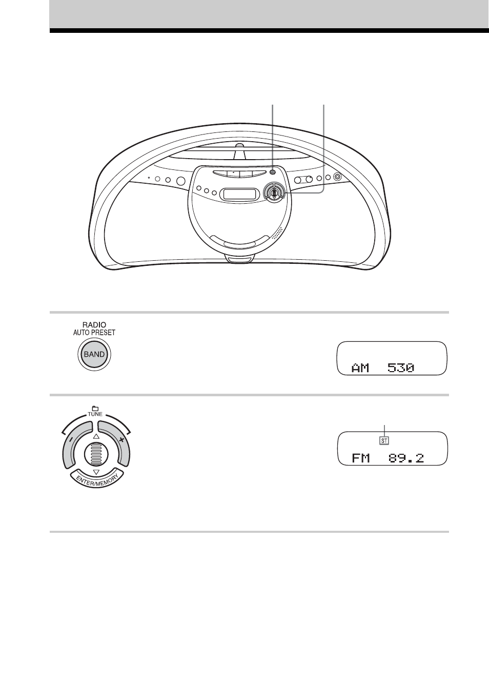 Listening to the radio | Sony ZS-YN7 User Manual | Page 10 / 32