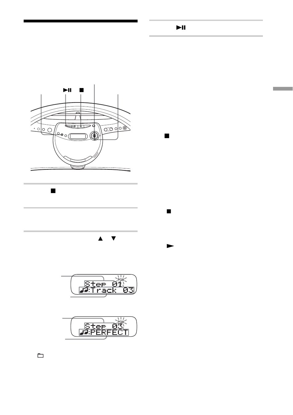 Creating your own program (program play), Creating your own program, Program play) | Sony ZS-YN7 User Manual | Page 19 / 32