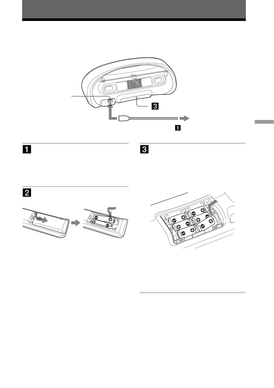 Setting up, Choosing the power sources | Sony ZS-YN7 User Manual | Page 25 / 32