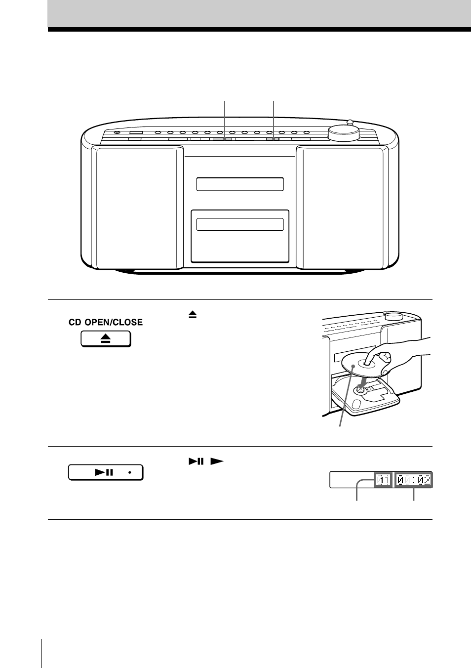 Basic operations, Playing a cd | Sony ZS-2000 User Manual | Page 4 / 36