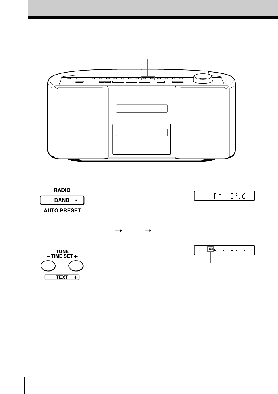 Listening to the radio | Sony ZS-2000 User Manual | Page 6 / 36