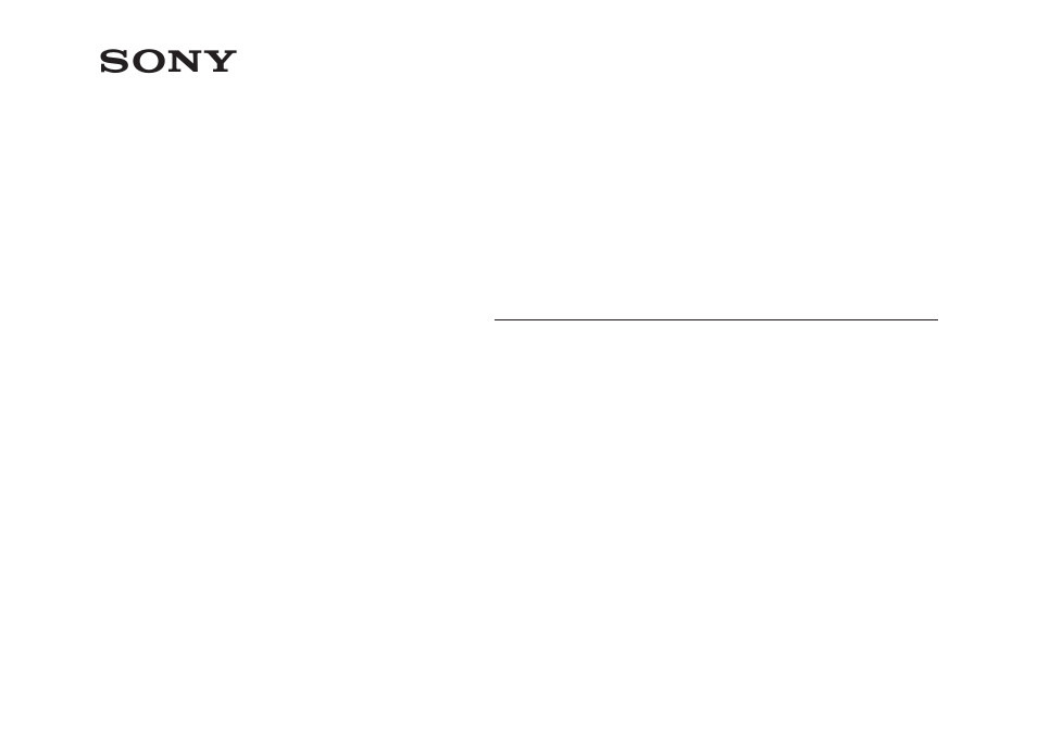 Sony XC-003 User Manual | 48 pages