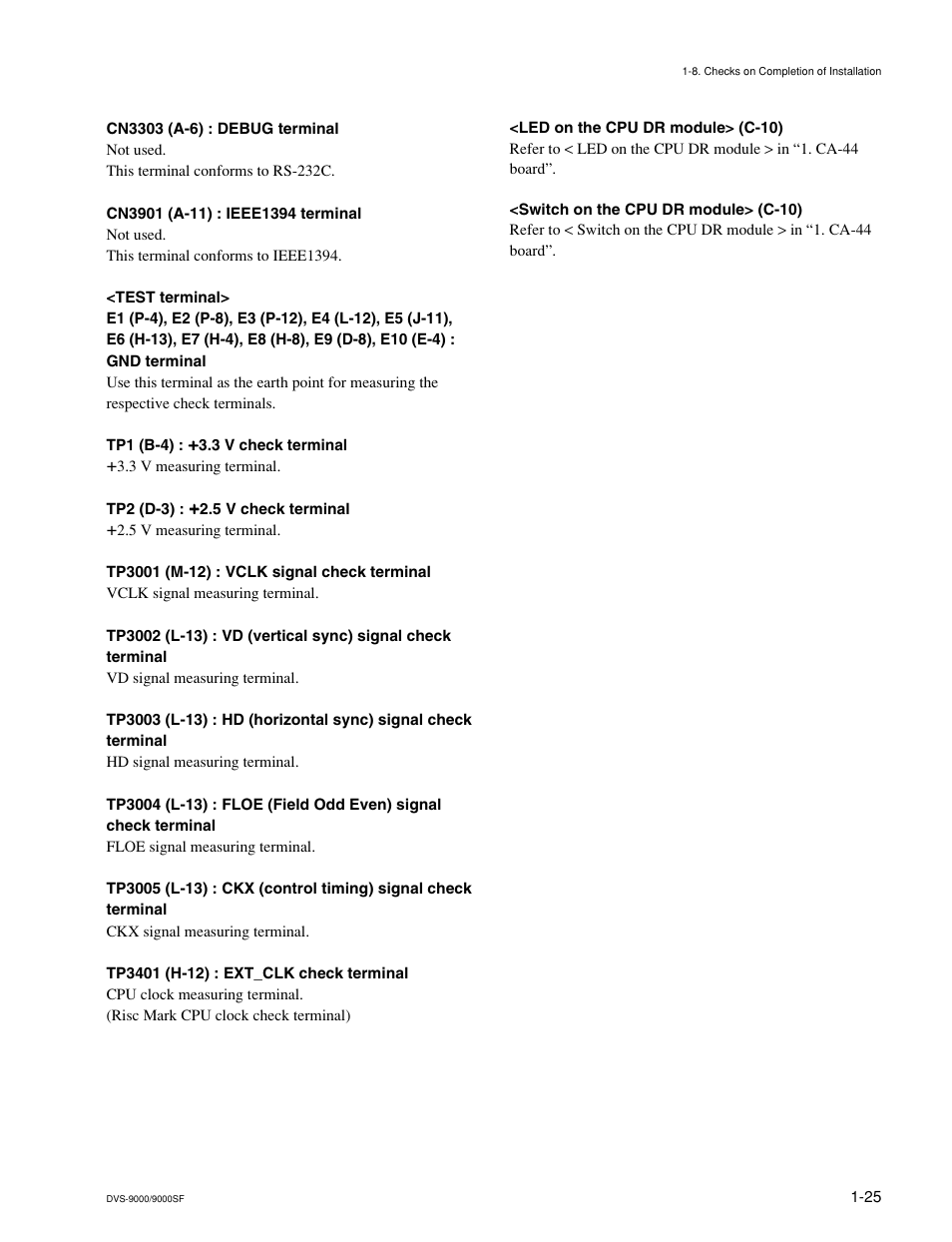 Sony DVS-9000-C User Manual | Page 33 / 42