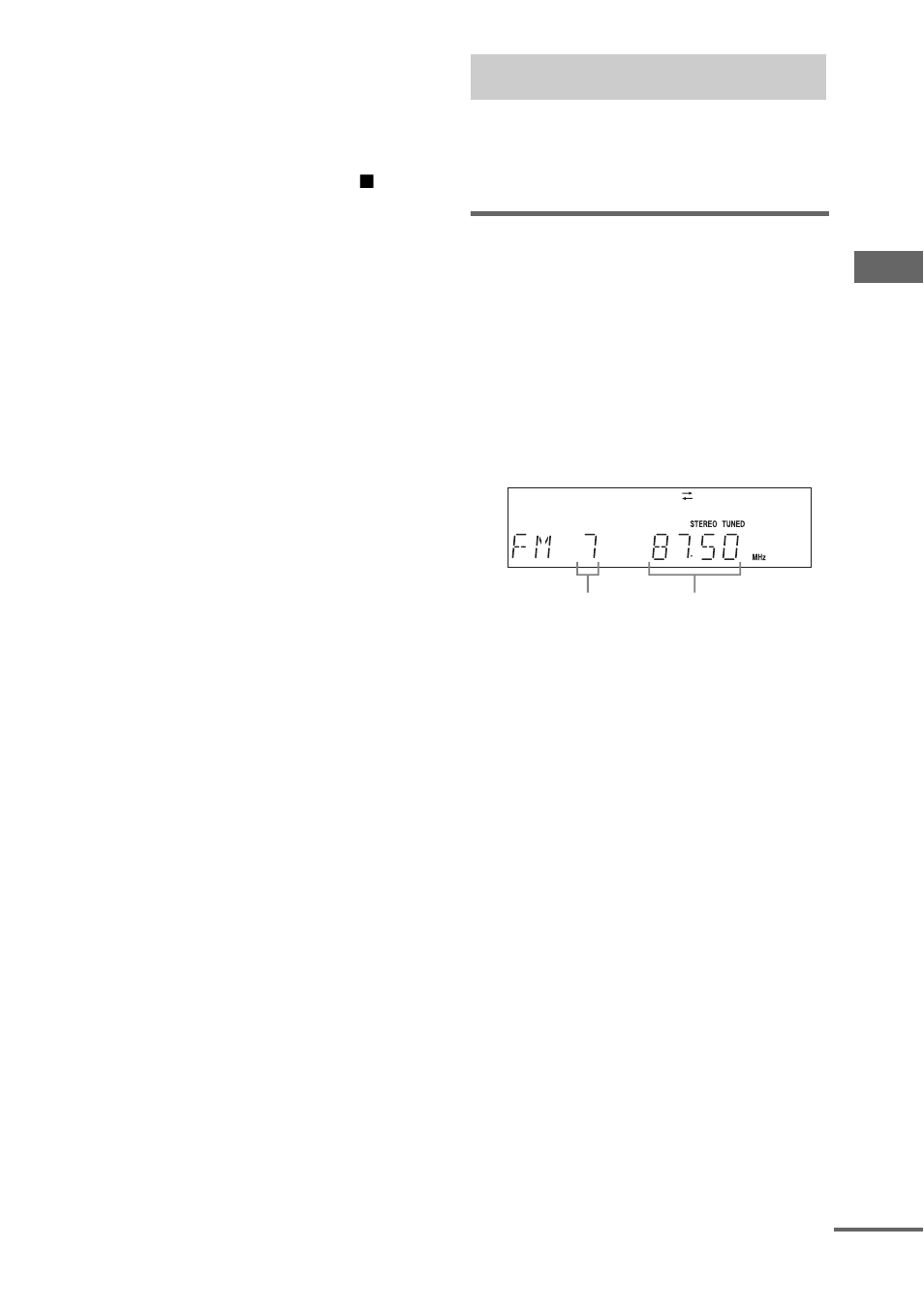 Listening to the radio, Preset tuning | Sony CMT-GP8D User Manual | Page 25 / 52