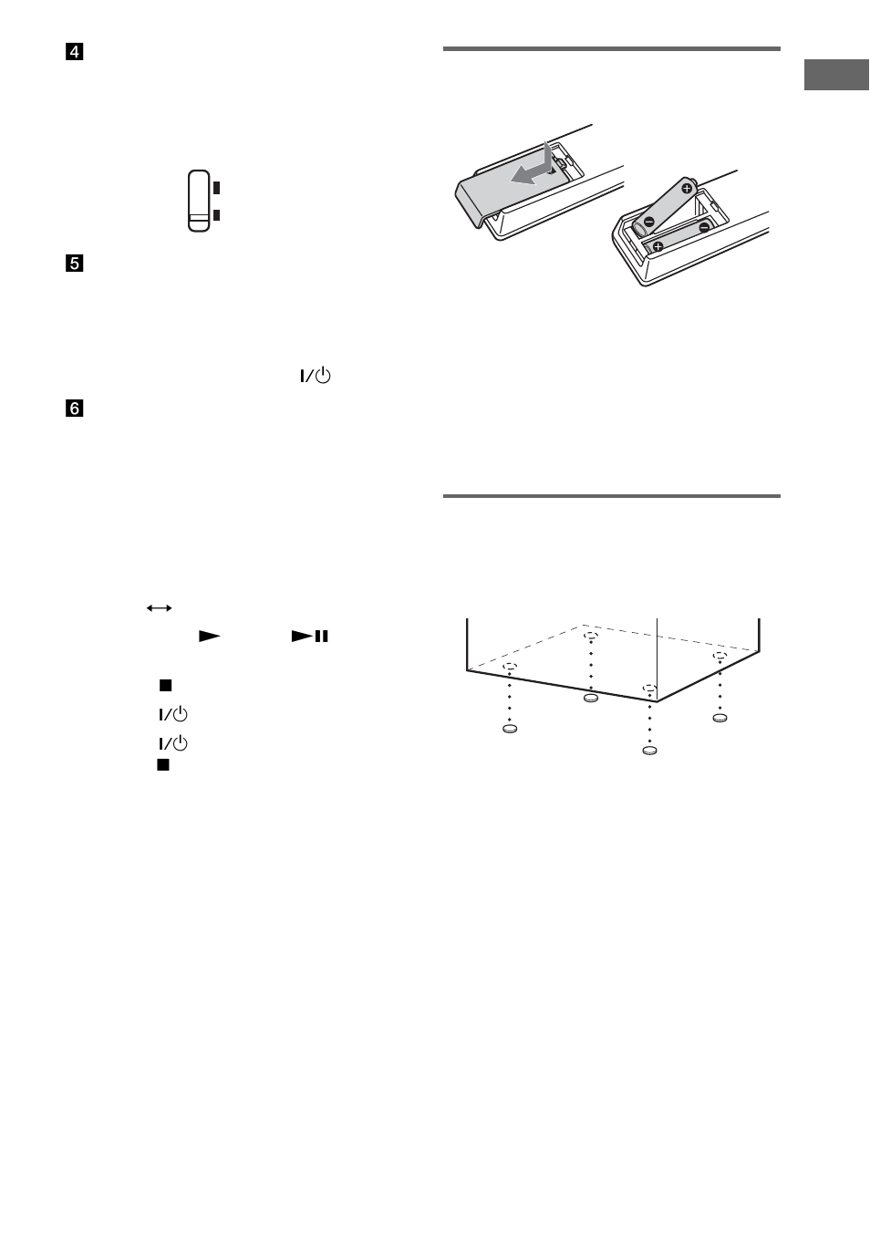 Attaching the speaker pads | Sony CMT-GP8D User Manual | Page 9 / 52