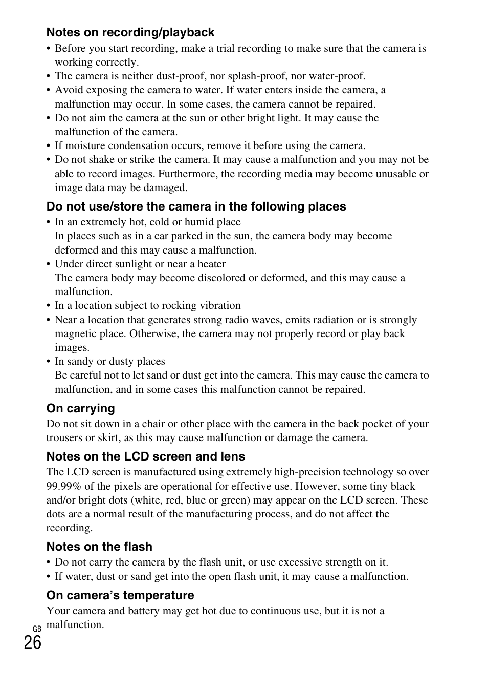 Sony AC-UB10/UB10B User Manual | Page 26 / 32