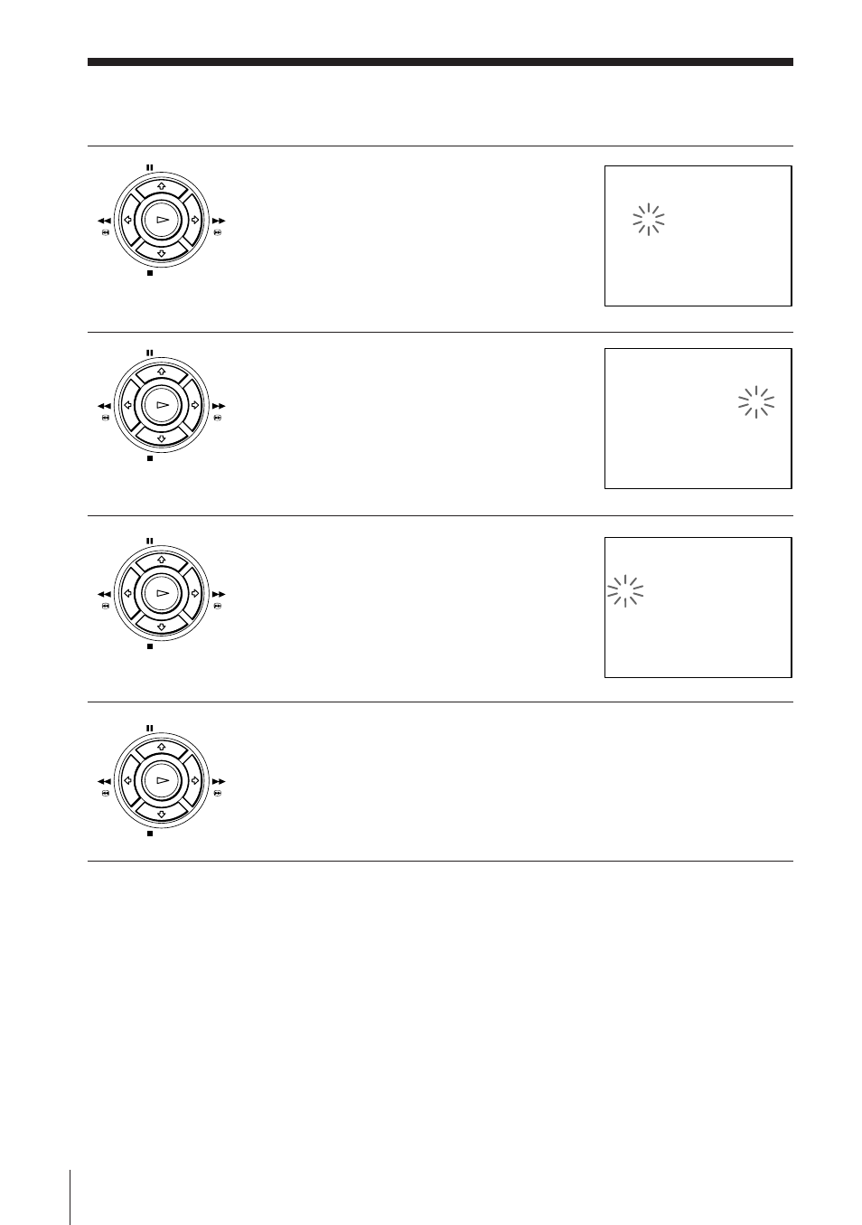 12 step 6 : setting the clock (continued), Press / to flash the month and set the month using, Press / to start the clock | Press ok, Getting started | Sony SLV-E230UY User Manual | Page 12 / 52