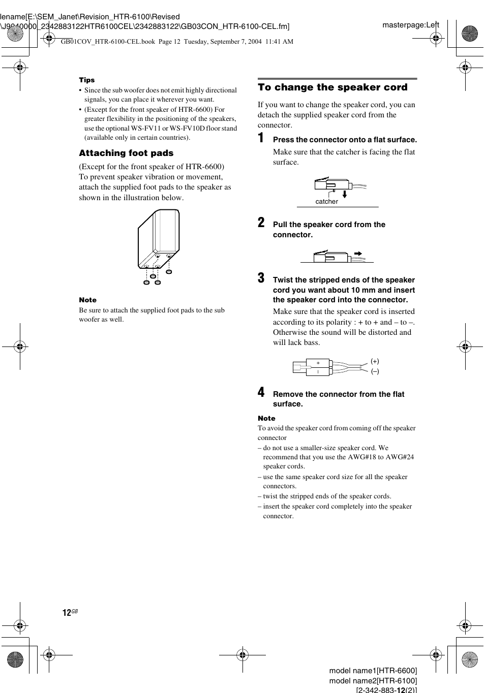 Sony HTR-6100 User Manual | Page 12 / 40