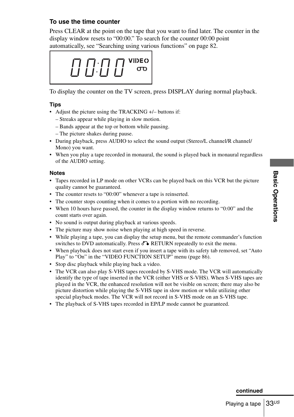 Sony SLV-D281P User Manual | Page 33 / 116
