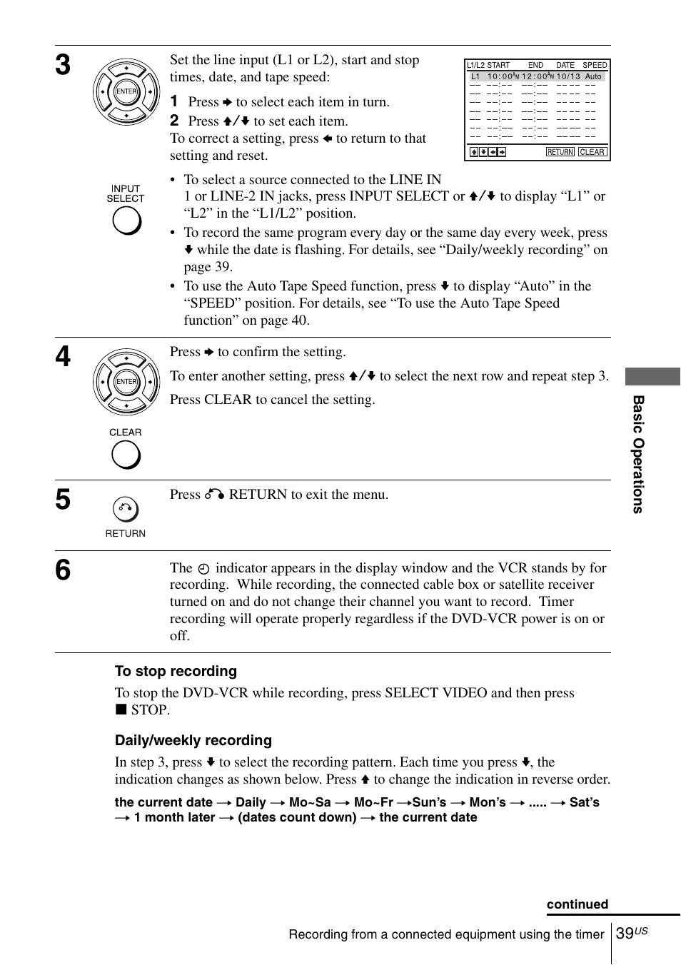 Sony SLV-D281P User Manual | Page 39 / 116