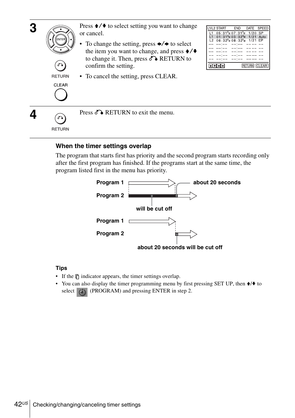 Sony SLV-D281P User Manual | Page 42 / 116