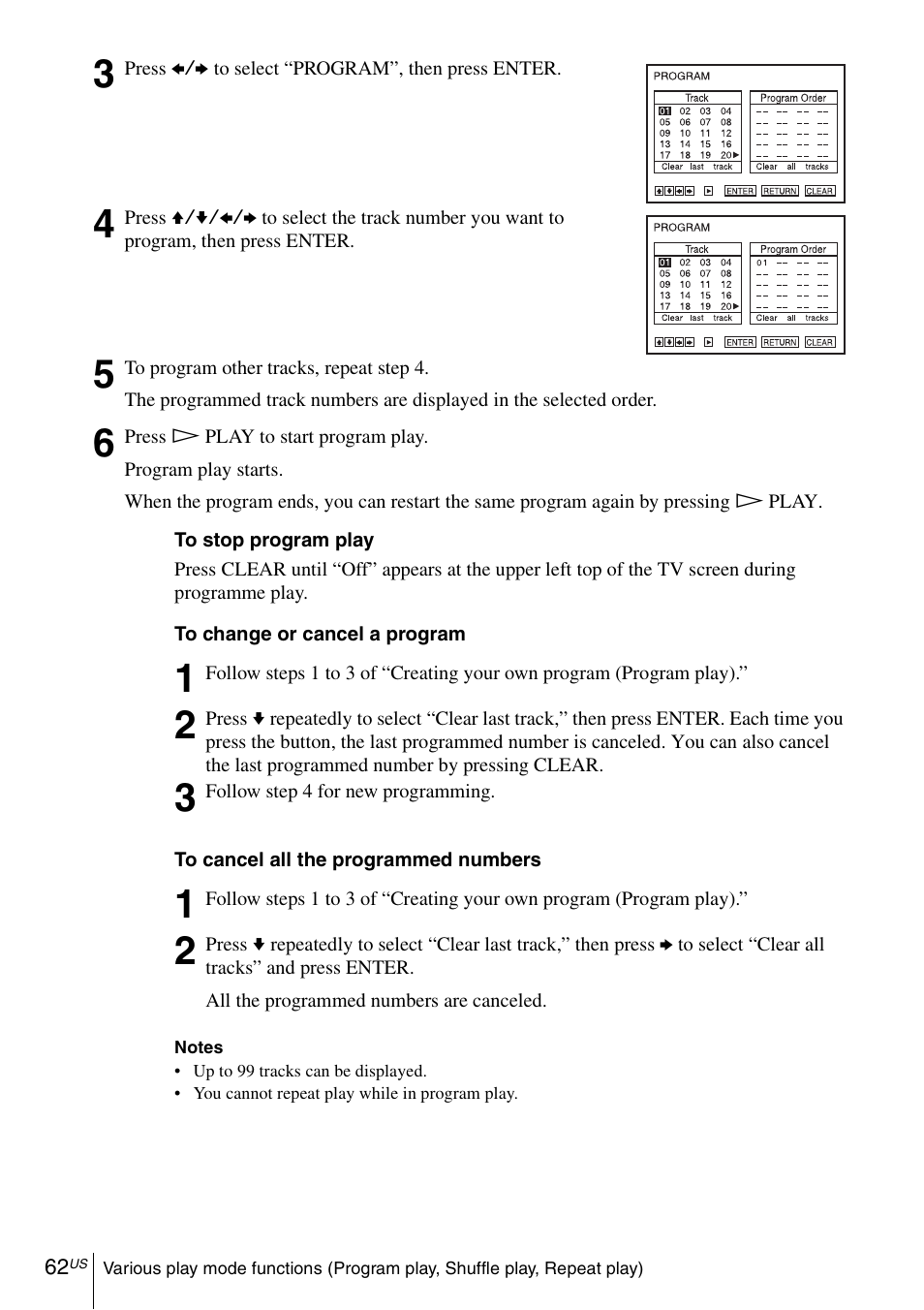 Sony SLV-D281P User Manual | Page 62 / 116