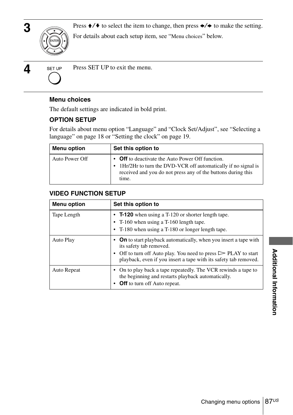 Sony SLV-D281P User Manual | Page 87 / 116