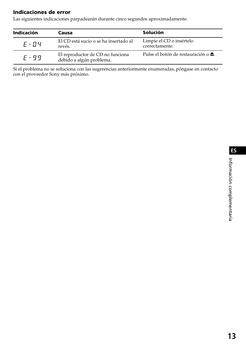 Sony CDX-3170 User Manual | Page 25 / 28