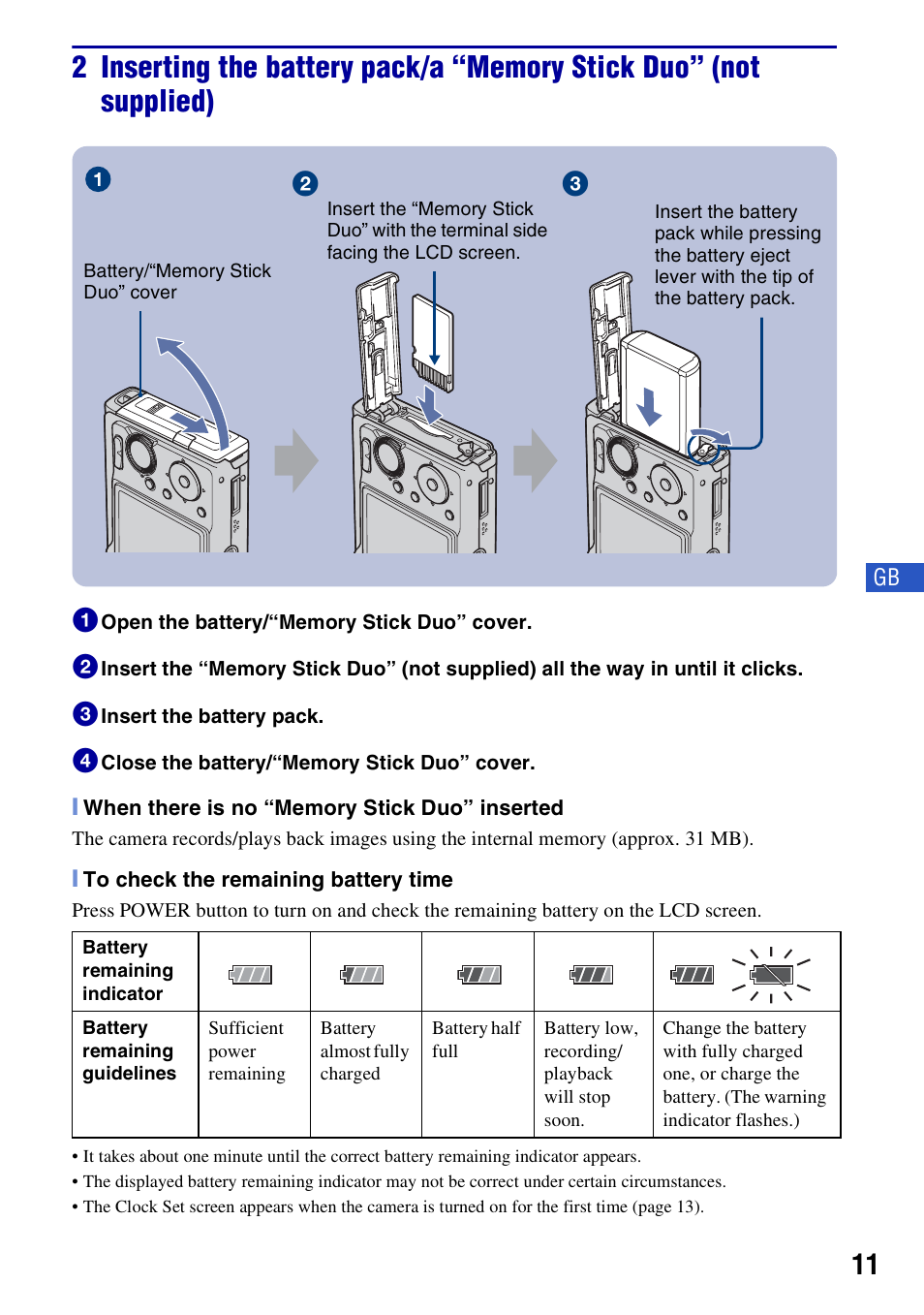 Sony DSC-W200 User Manual | Page 11 / 64