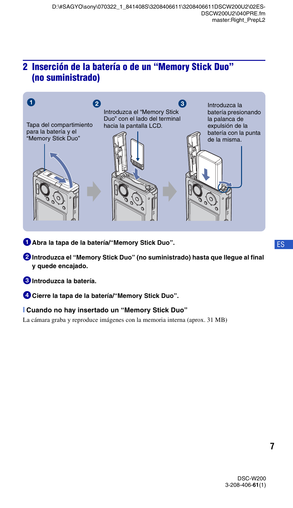 Sony DSC-W200 User Manual | Page 39 / 64