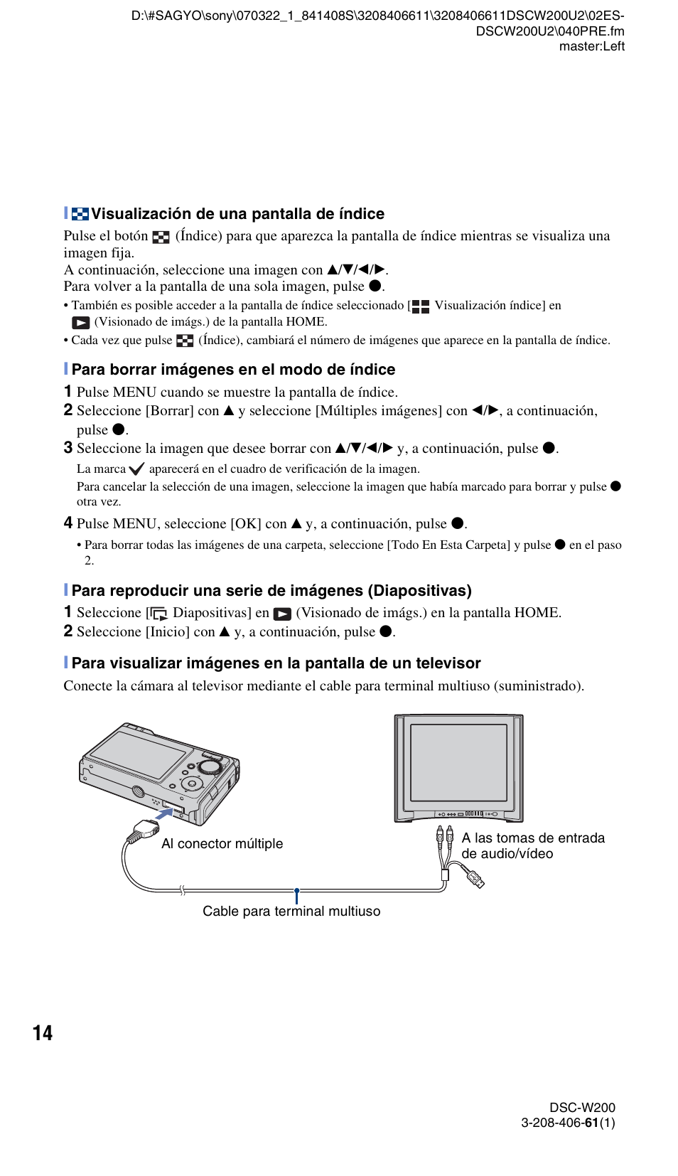 Sony DSC-W200 User Manual | Page 46 / 64