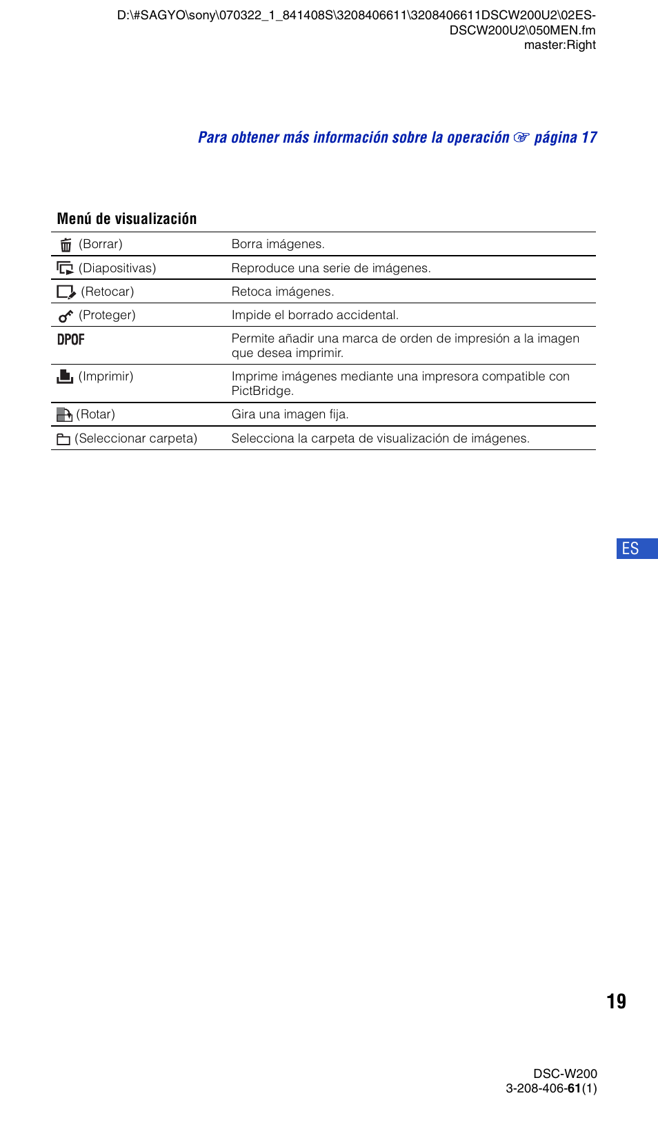 Sony DSC-W200 User Manual | Page 51 / 64