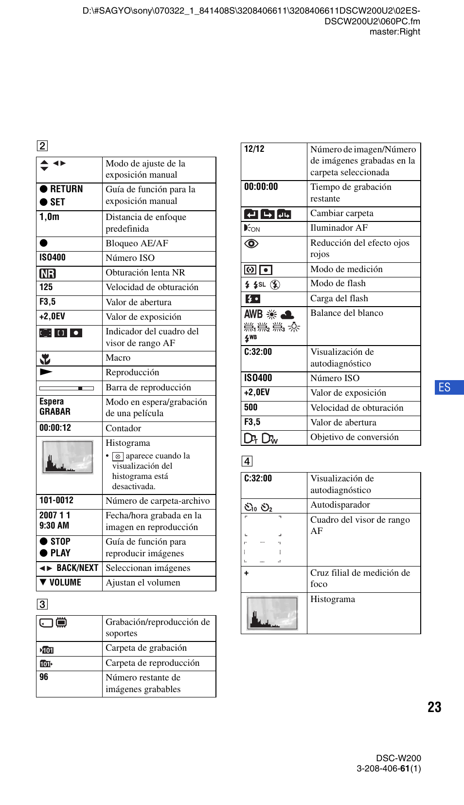 Sony DSC-W200 User Manual | Page 55 / 64