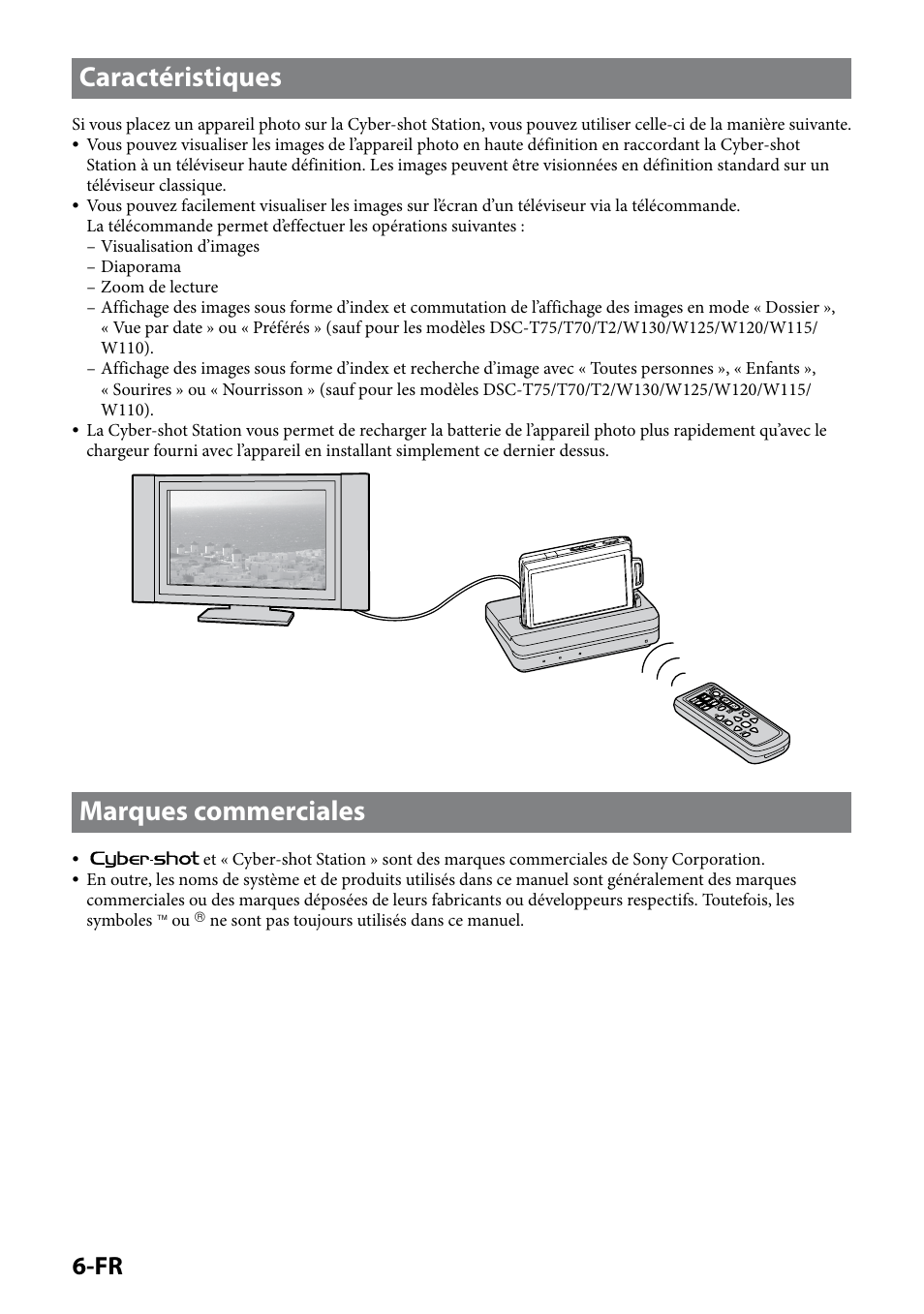 Caractéristiques, Marques commerciales, Caractéristiques marques commerciales | Sony CSS-HD2 User Manual | Page 24 / 96