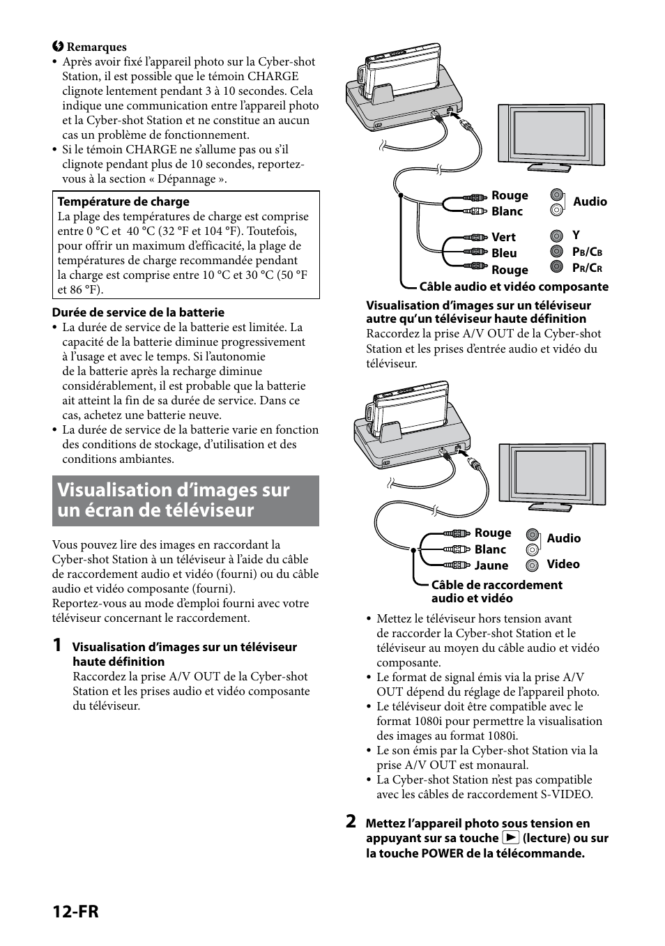 Visualisation d’images sur un écran de téléviseur, 1-fr | Sony CSS-HD2 User Manual | Page 30 / 96