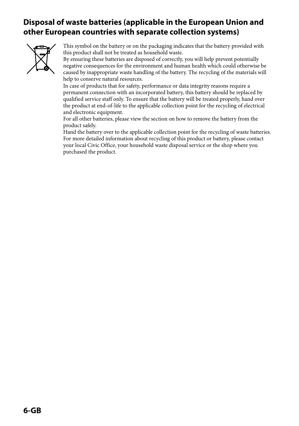 Sony CSS-HD2 User Manual | Page 6 / 96