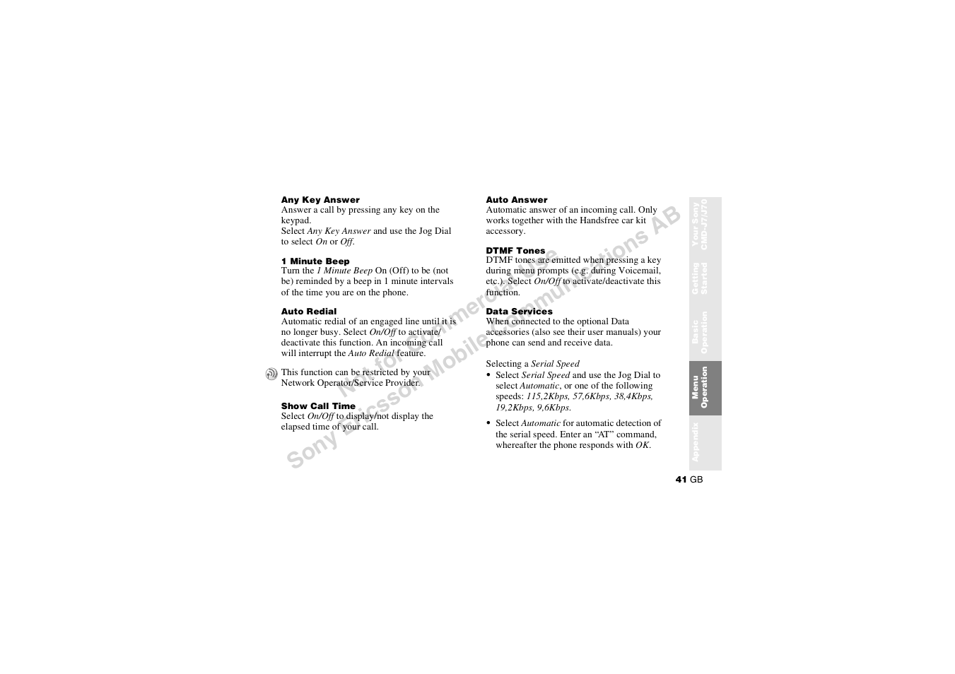 Sony CMD-J7 User Manual | Page 41 / 68
