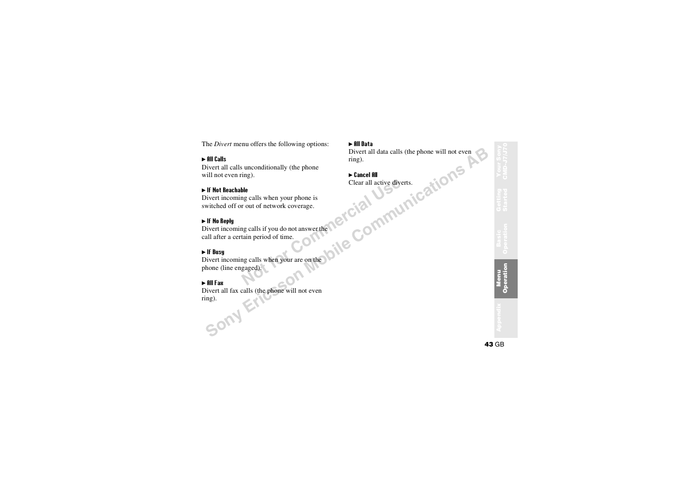 Sony CMD-J7 User Manual | Page 43 / 68