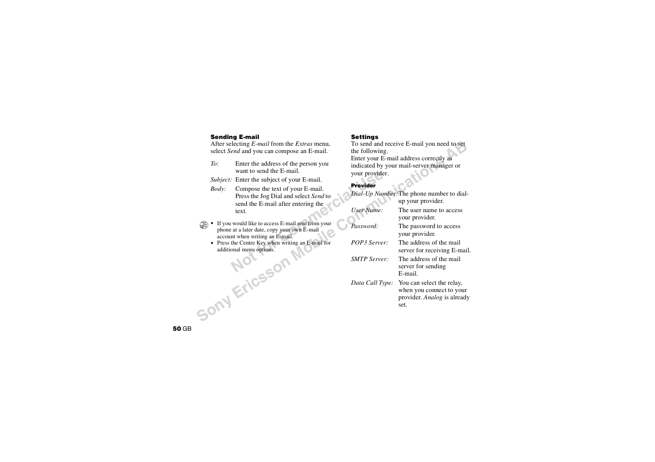 Sony CMD-J7 User Manual | Page 50 / 68