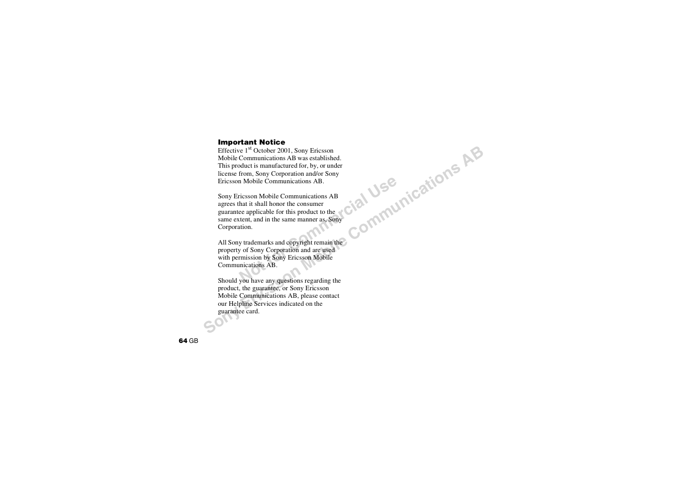 Sony CMD-J7 User Manual | Page 64 / 68