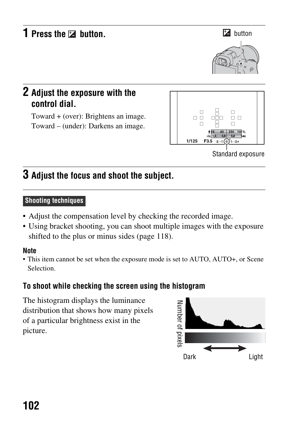 Sony a (alpha) SLT-A55VL User Manual | Page 102 / 203