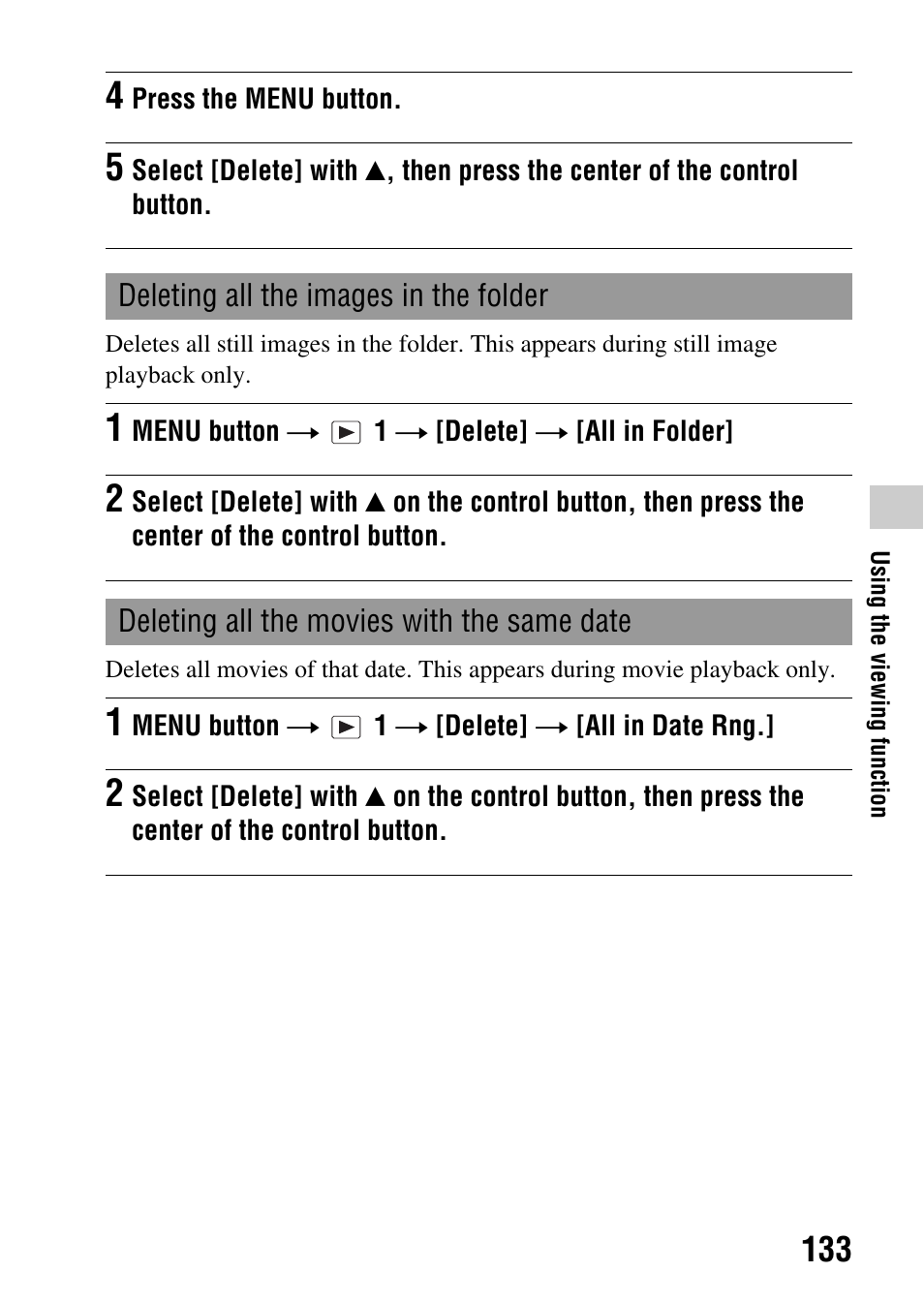 Sony a (alpha) SLT-A55VL User Manual | Page 133 / 203