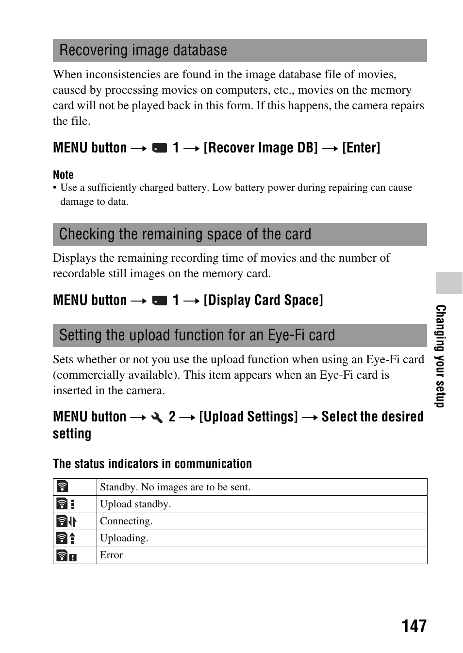 Sony a (alpha) SLT-A55VL User Manual | Page 147 / 203