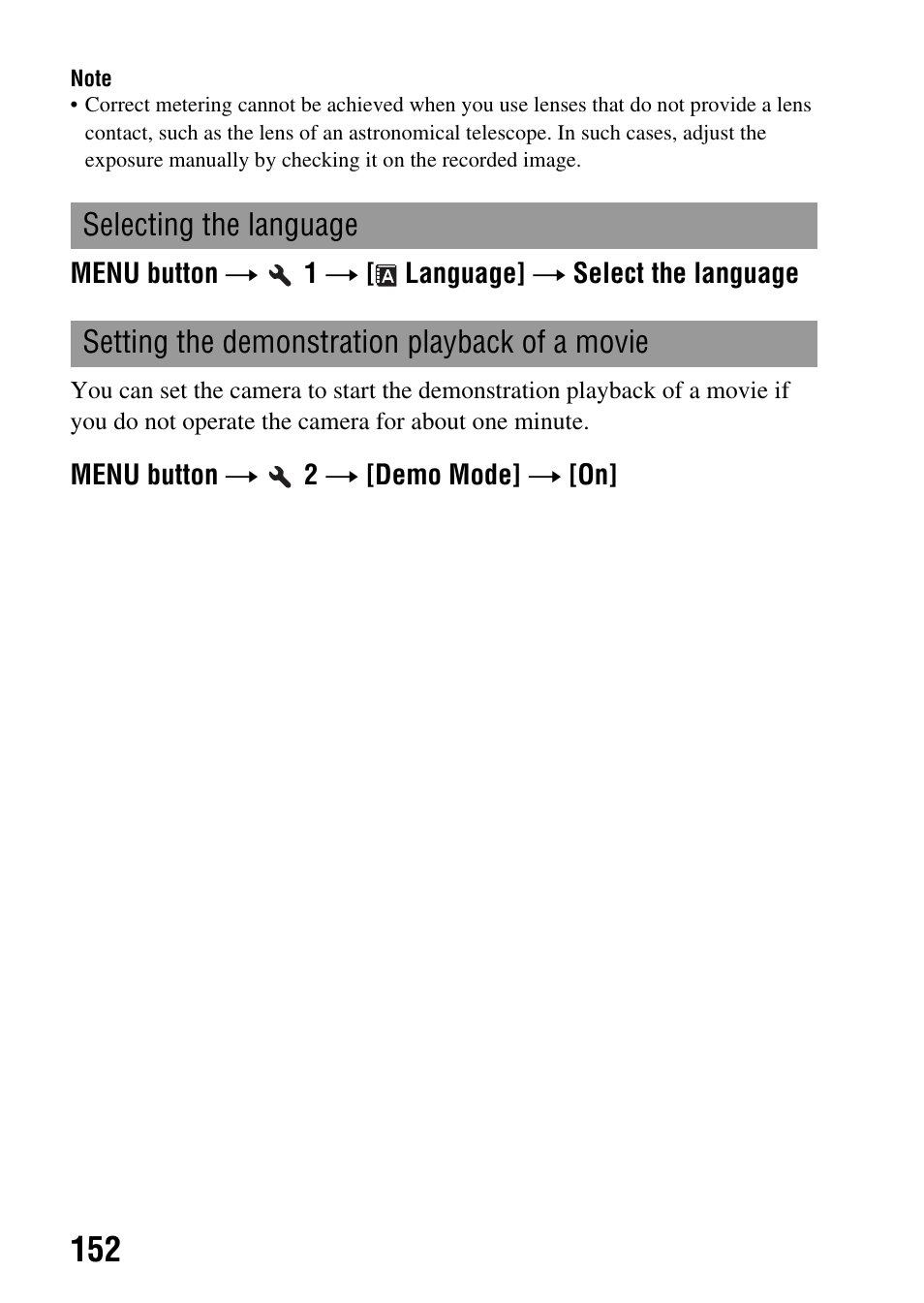 E (152) | Sony a (alpha) SLT-A55VL User Manual | Page 152 / 203