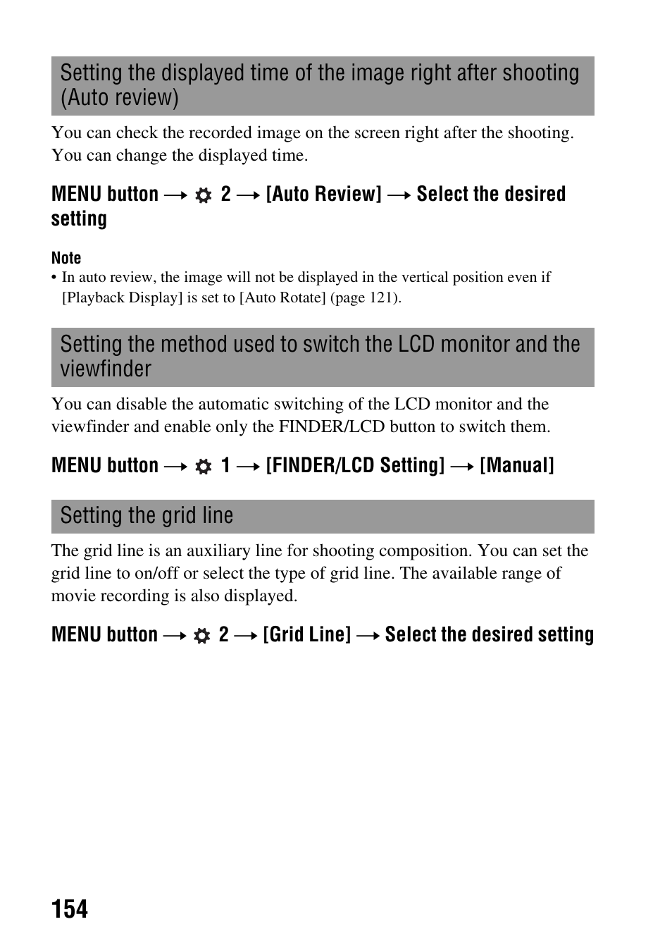 Sony a (alpha) SLT-A55VL User Manual | Page 154 / 203