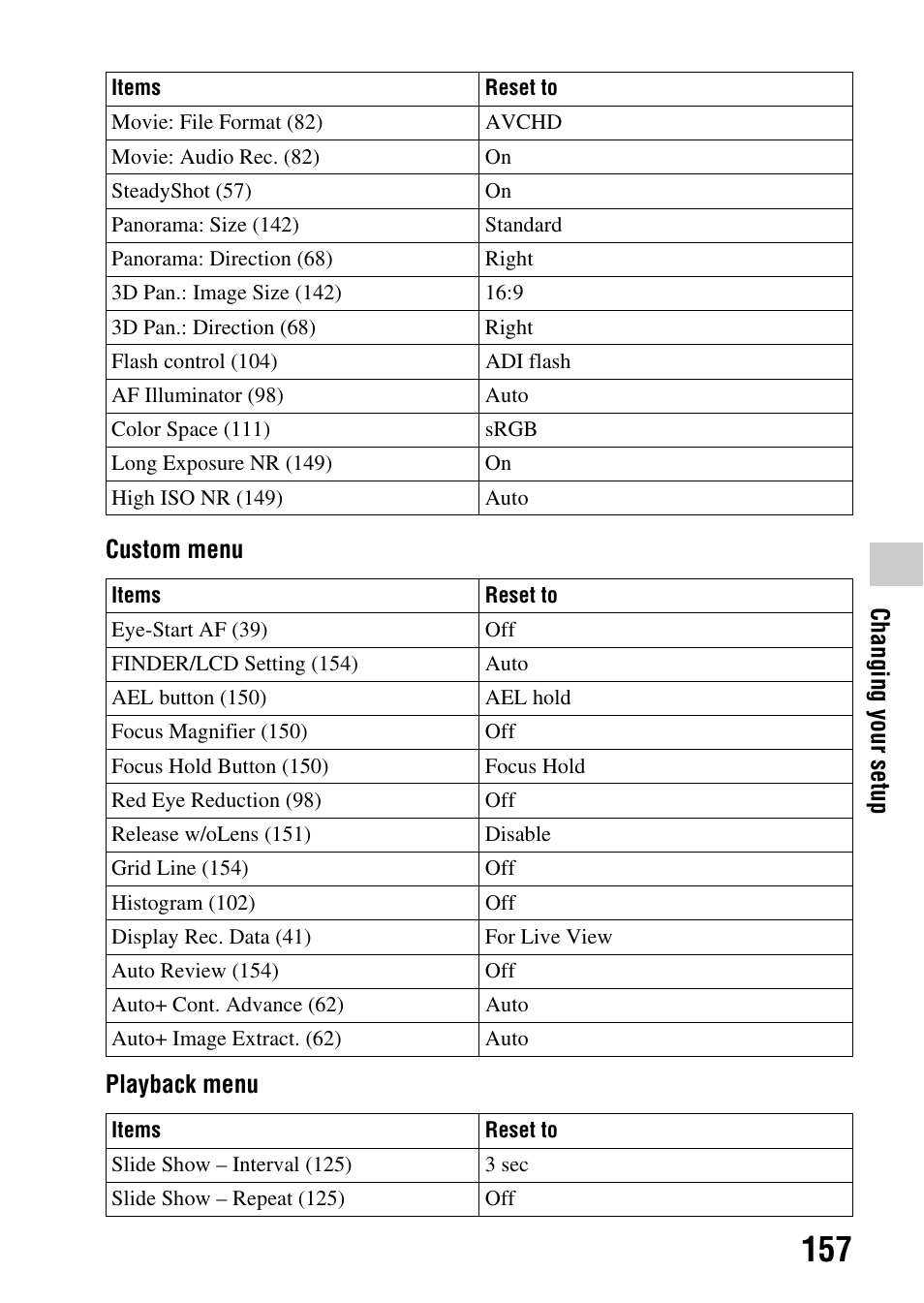 Sony a (alpha) SLT-A55VL User Manual | Page 157 / 203