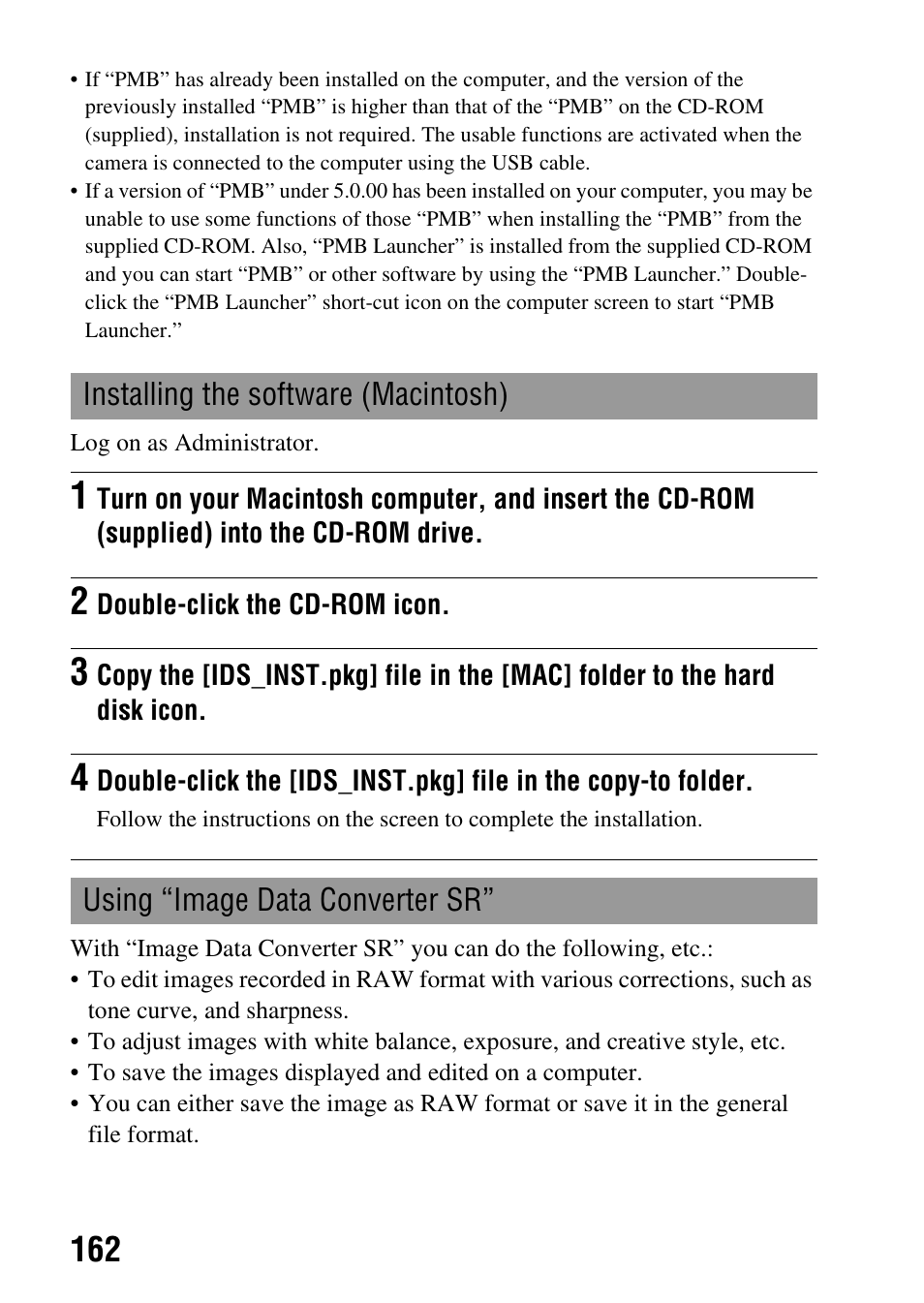 Sony a (alpha) SLT-A55VL User Manual | Page 162 / 203