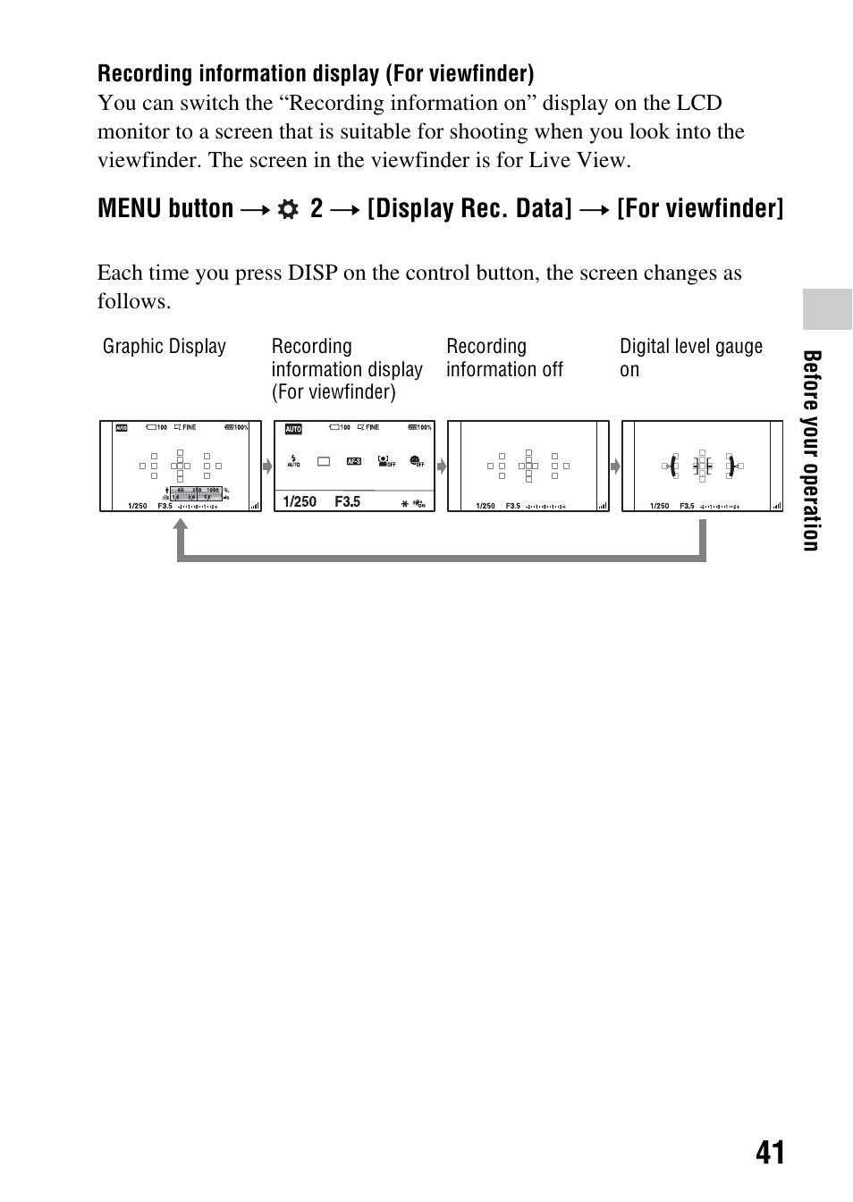 Sony a (alpha) SLT-A55VL User Manual | Page 41 / 203