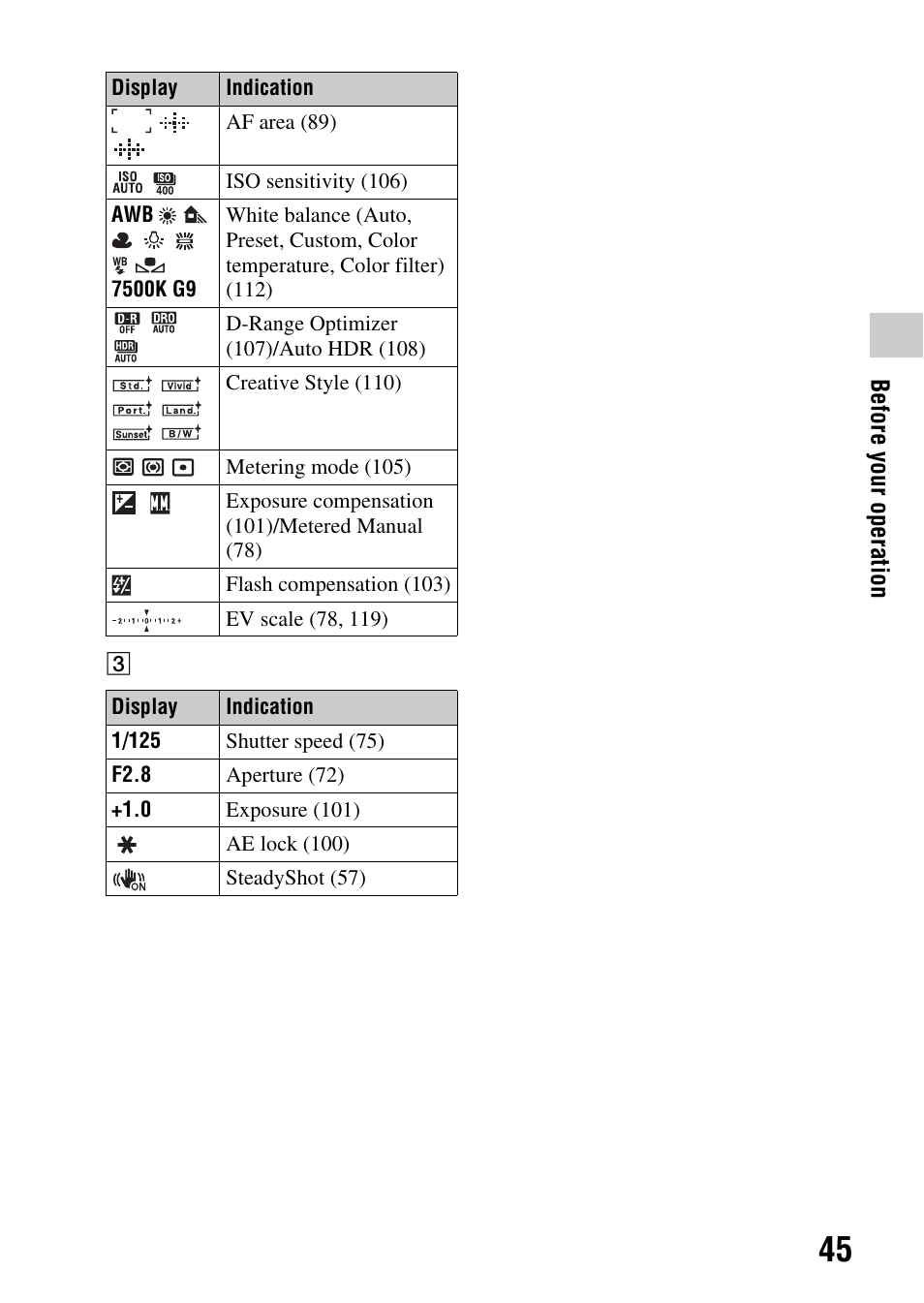 Sony a (alpha) SLT-A55VL User Manual | Page 45 / 203