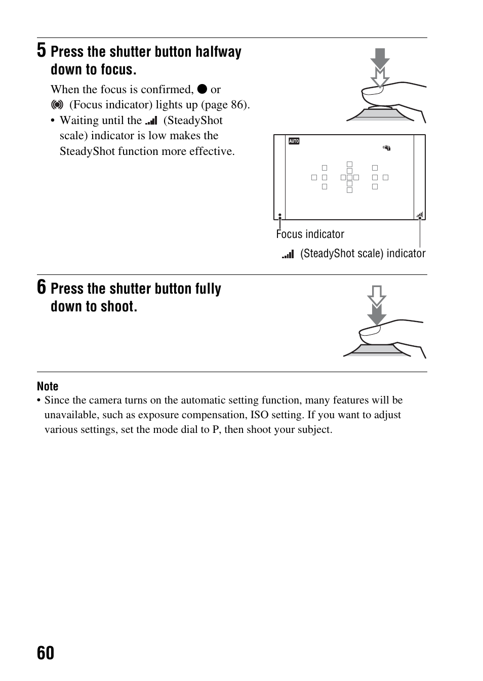 Sony a (alpha) SLT-A55VL User Manual | Page 60 / 203